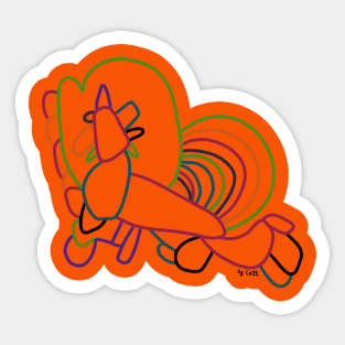 Rainbow unicorn Sticker